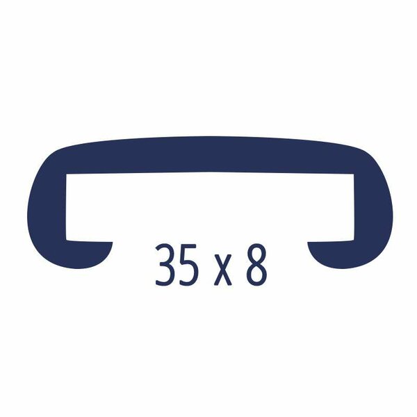 PVC Trapleuningprofiel voor vlakke leuning F358-020 goud