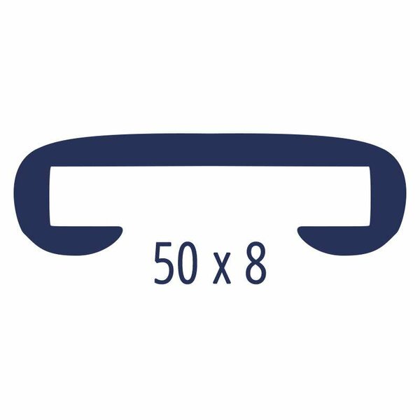 Zwarte leuningprofielen 5x8