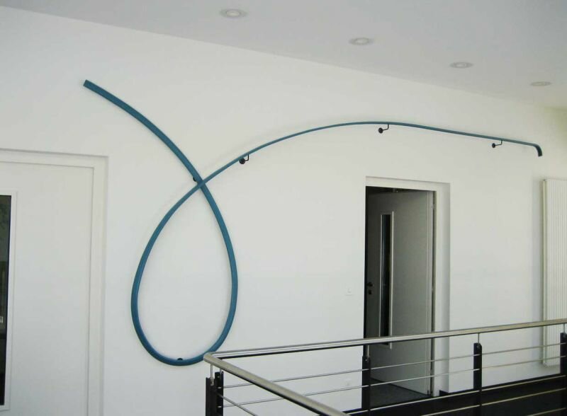 Profil&eacute;s de rampe d'escalier ronds en plastique