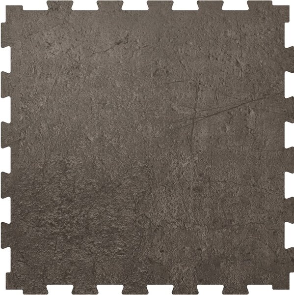 Dalle PVC &agrave; clipser 6.5 mm RockFit Click aspect b&eacute;ton charcoal