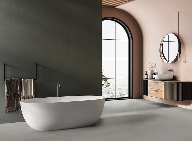 PVC plakvloer Mercury 55 Scratched Concrete Ash