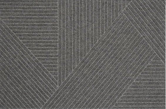Deurmat WaterHog Pyramide Grey 55x85 cm