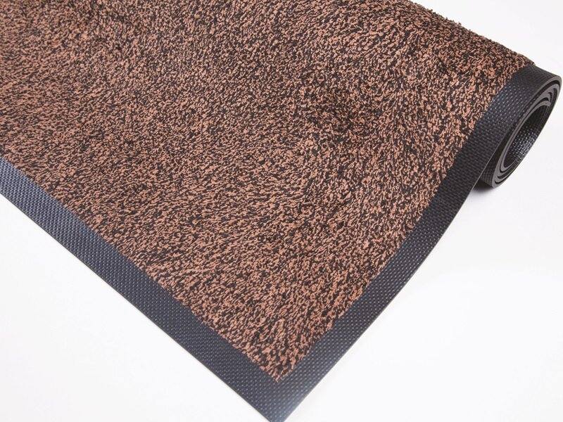 Katoenen droogloopmat Bartex bruin 120x240 cm
