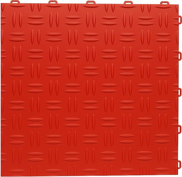 Kunststof kliktegel 18 mm traanplaatlook BoDiamond rood