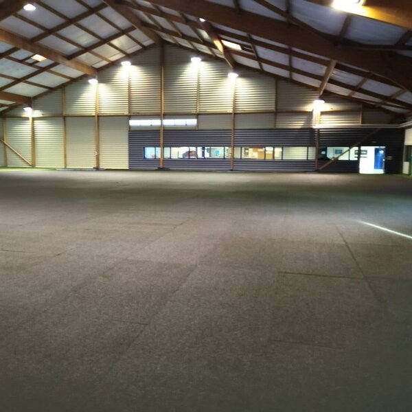 Beschermvloer voor sporthal- en gymzaalvloeren HallProtect XXL rood