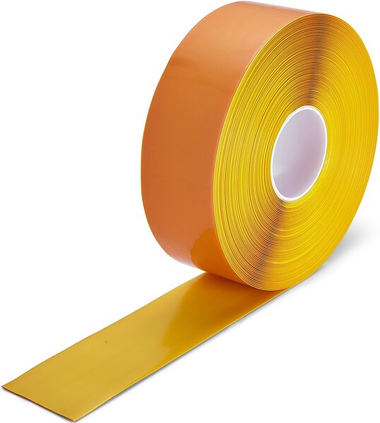PermaStripe Smooth Vloermarkeringstape 75 mm geel