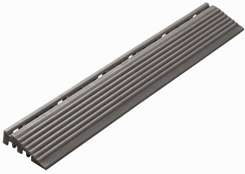 Afwerkrand recht voor 18 mm PP kliktegels grijs bruin