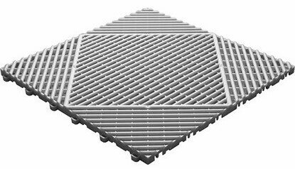 BoClassic balkonvloeren 18 mm &ndash; open kliktegels | Wit-Alu