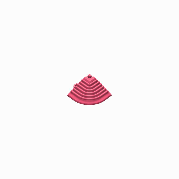 Afwerkrand hoekstuk voor 18 mm kliktegels pink