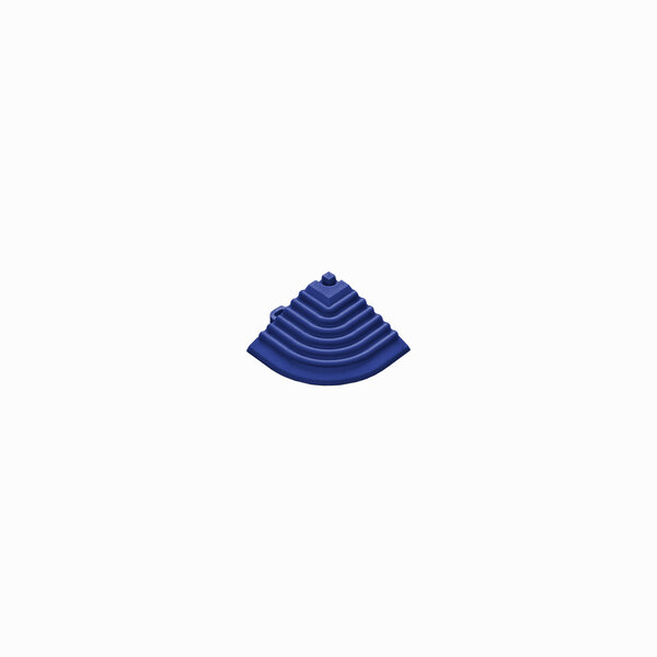 Pi&egrave;ce d'angle de finition pour carrelage clic 18 mm  |bleu outremer