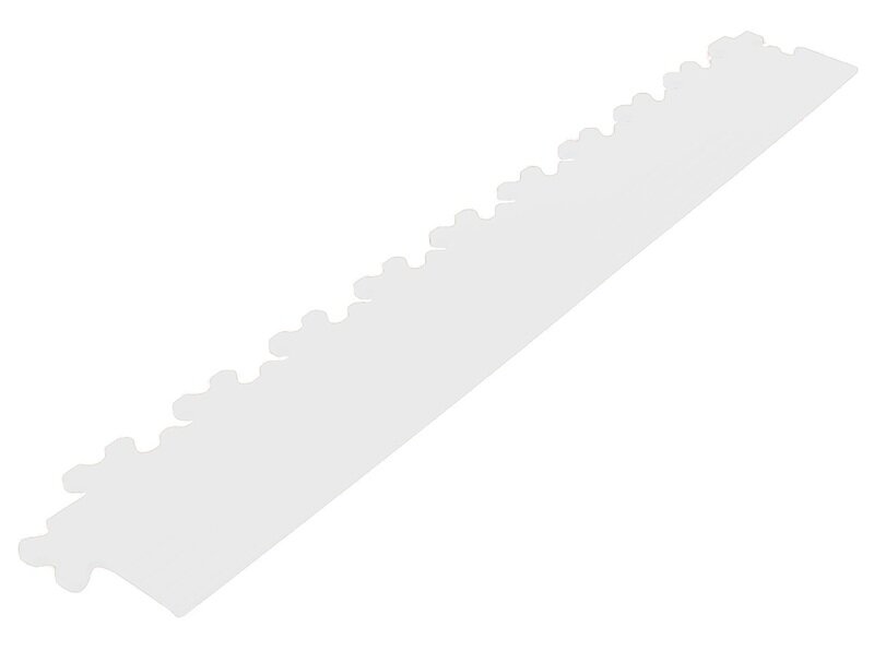 Chant de finition droit pour 4 mm dalles clic PVC blanche
