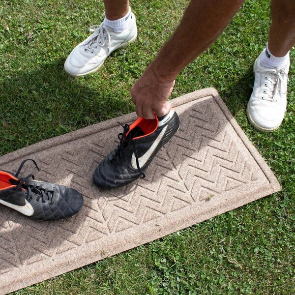 Waterhog Schoenen- &amp; Laarzenmat Chevron 38&times;91 cm Beige