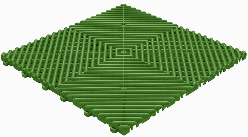BoDeck garagevloeren 18 mm&ndash;groen-open kliktegels 