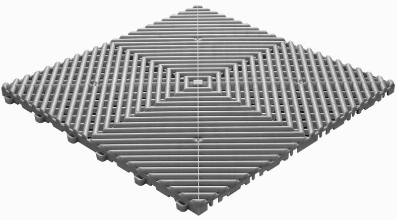 BoDeck garagevloeren 18 mm&ndash;grijs-open kliktegels 