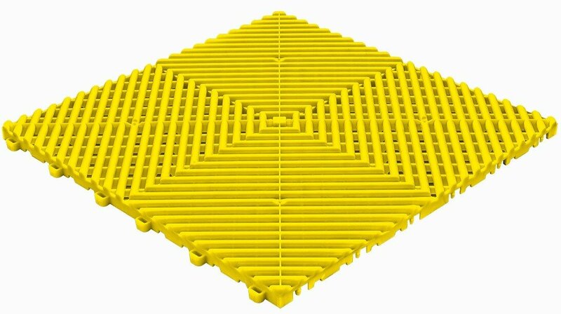 BoDeck garagevloeren 18 mm&ndash;geel-open kliktegels 