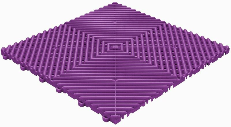 BoDeck garagevloeren 18 mm-violet-open kliktegels 