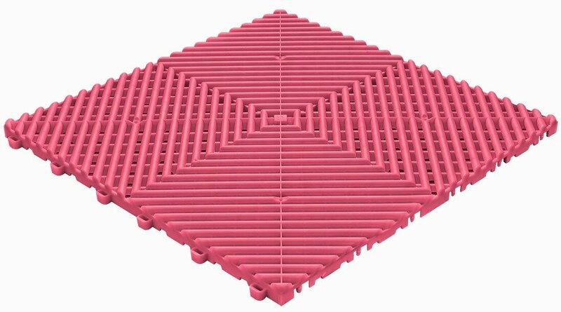BoDeck garagevloeren 18 mm-pink-open kliktegels 