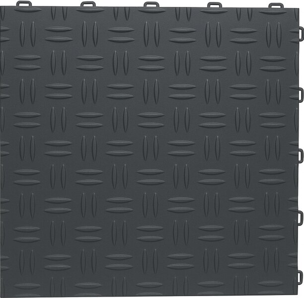 BoDiamond-Garagetegels-18 mm&ndash;donkergrijs-traanplaatmotief 