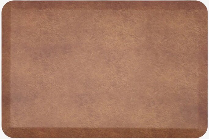 Ergonomische antivermoeidheidsmat &ndash; Leather look 55x80 cm