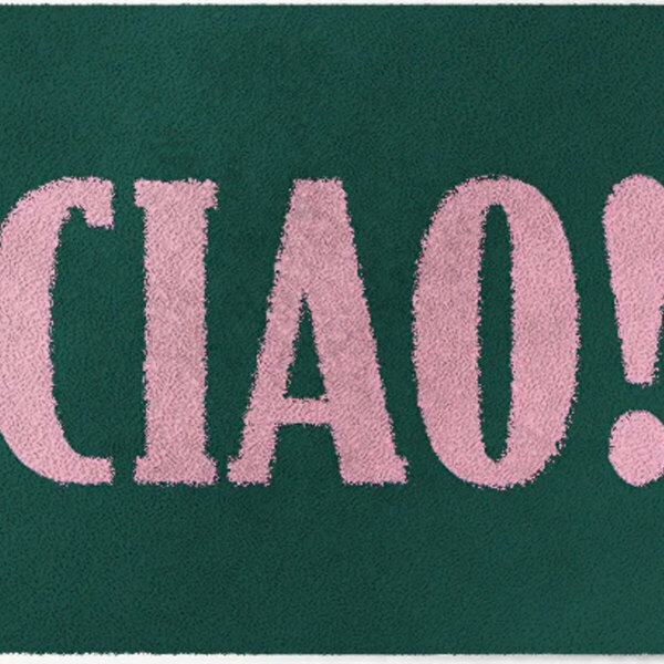 ColorStar Ciao binnendeurmat-donkergroen-rose-85x150 cm