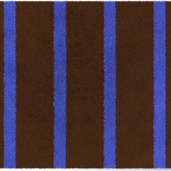 ColorStar- Lines- binnendeurmat-bruin-koningsblauw-60x85 cm