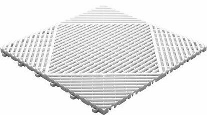 BoClassic balkonvloeren 18 mm &ndash; open kliktegels-rond | Wit