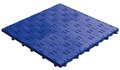 Dalle &agrave; clic plastique 18 mm aspect plaque diamant&eacute;e BoDiamond bleu