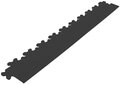 Afwerkrand recht voor 7 mm BoSepta pvc kliktegels zwart
