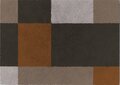 ColorStar Blocks binnendeurmat-bruin-60x85 cm