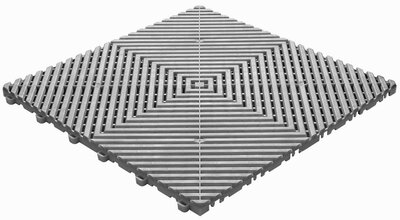 Dalle clipsable BoGrid gris-alu