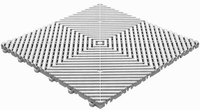 Dalle clipsable BoGrid blanc-alu