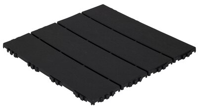 Carrelage clic aspect bois BoFudra noir