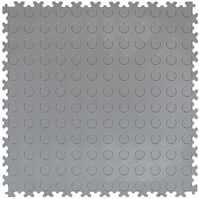 Dalle PVC clic 7 mm BoSepta gaujons gris clair
