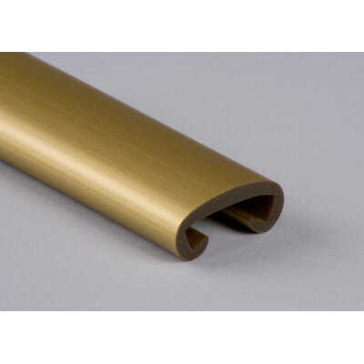 Profil de garde-corps pour main courante plate F358-020 or Profil de garde-corps pour main courante plate F358-020 or