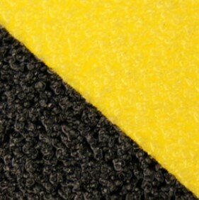 Bande antidérapante Grossier 150 mm Rayée noir jaune