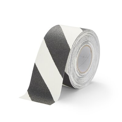 Bande antidérapante Glow in the Dark 100 mm Rayée noir glow