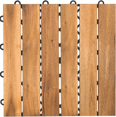 Dalle clic bois véritable BoWood Acacia