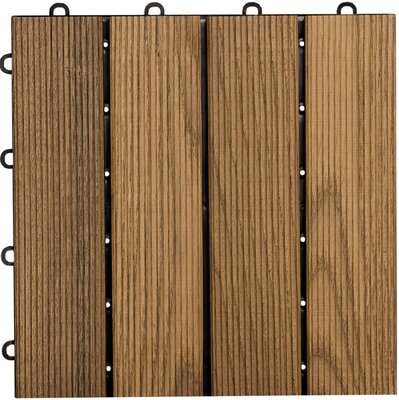 Tuile clic en bois véritable BoWood Ash 4 lattes nervurées Tuile clic en bois véritable BoWood Ash 4 lattes nervurées