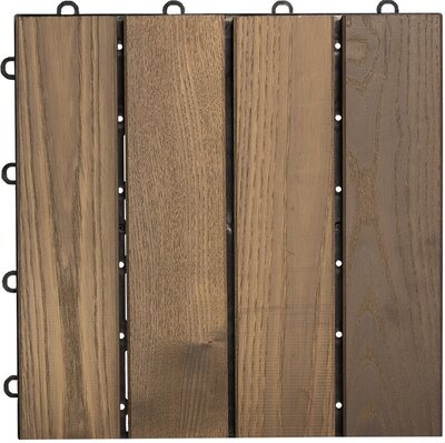 Tuile clic en bois véritable BoWood Ash 4 lattes lisse Tuile clic en bois véritable BoWood Ash 4 lattes lisse