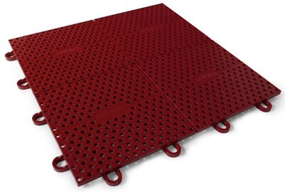 Sol sportif Jugar-Tile Inline Outdoor rouge