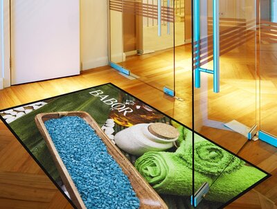 Tapis avec logo Colorstar pour une utilisation en intérieur Tapis avec logo Colorstar pour une utilisation en intérieur