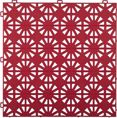 Dalle clipsable 12 mm perforée BoStara rouge Dalle clipsable 12 mm perforée BoStara rouge