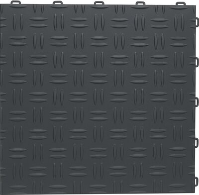 Dalle à clic plastique en plastique aspect plaque diamantée BoDiamond gris foncé Dalle à clic plastique en plastique aspect plaque diamantée BoDiamond gris foncé