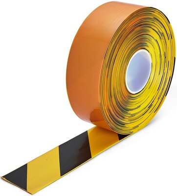 Ruban de marquage au sol extra fin Thinstripe 75 mm jaune-noir