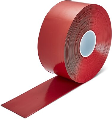 LeanLine Smooth Bande de marquage au sol 100 mm rouge