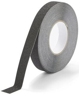 Ruban antidérapant grain grossier 25 mm noir