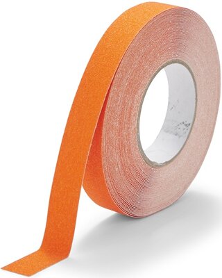 Bande antidérapante grain fin 25 mm orange
