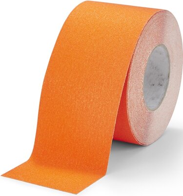 Bande antidérapante grain fin 100 mm orange