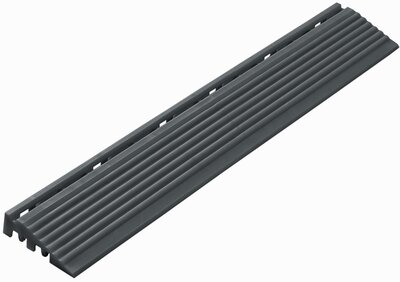 Chant de finition droit pour PP dalles clic 18 mm antracite