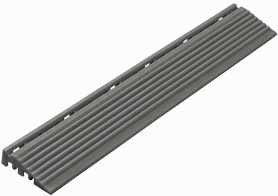 Chant de finition droit pour PP dalles clic 18 mm gris oscure